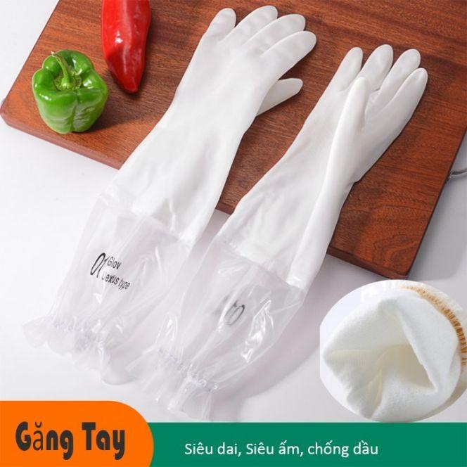 Găng tay siêu dai lót nỉ loại dài có chun y hình