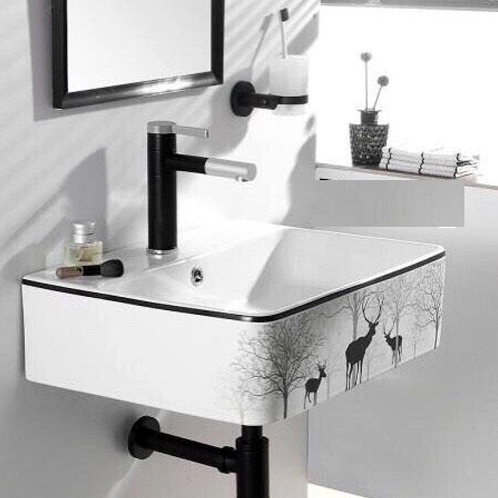 Lavabo Treo Tường Hình Hươu, Lavabo Treo Tường Hình Nai, Chậu Rửa Treo Tường Hươu, Lavabo Đặt Bàn Hình Hươu
