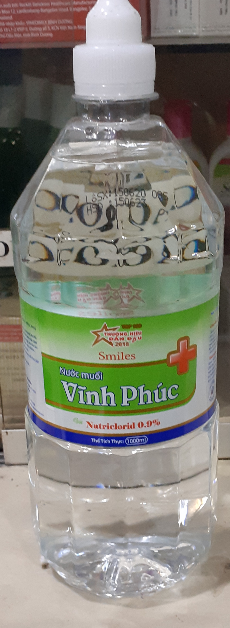 Nước muối sinh lý 0.9%chai 1 lít