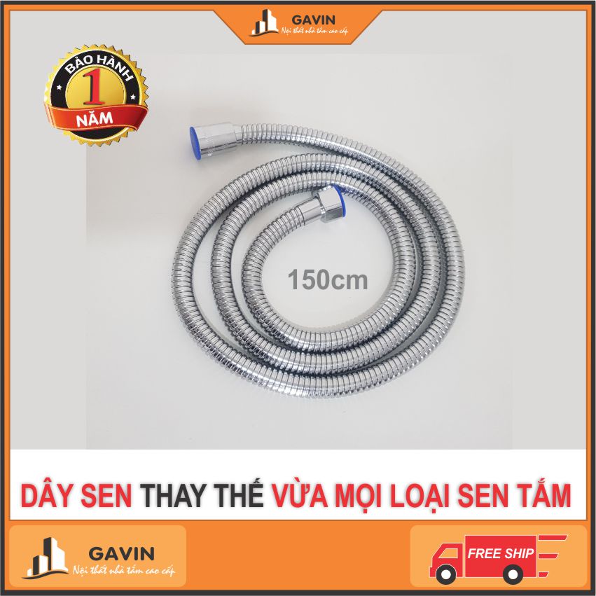 Dây sen, dây vòi hoa sen, dây sen thay thế, dây sen inox, dây sen inox 304, dây vòi hoa sen inox, dây vòi sen inox chống xoắn dây sen 1,5m