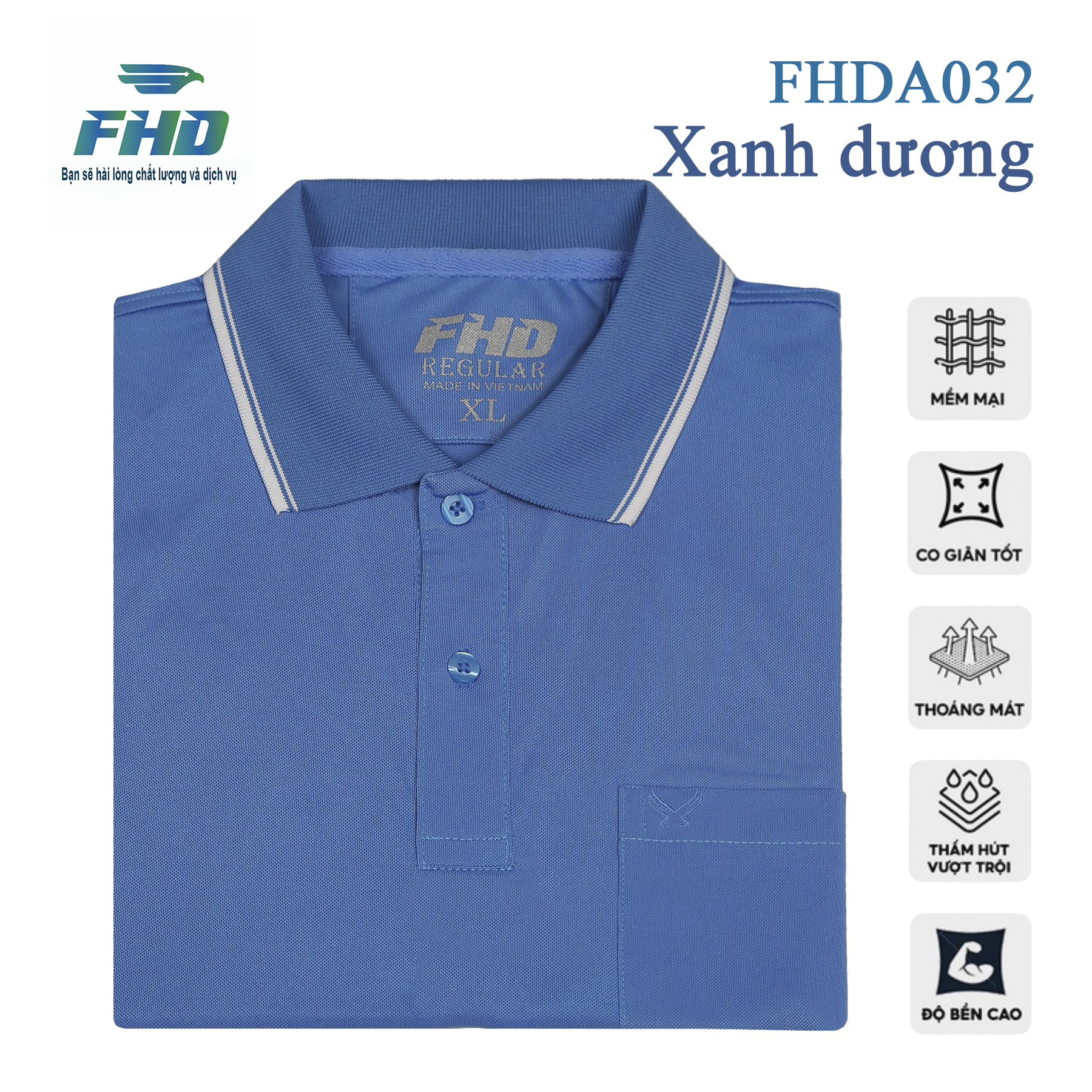 Men's Polo T-Shirt with Absorbent Pockets, Cool, Various Colors, Stretch Fabric, Available in Sizes for People Weighing 90kg with Big Belly Fhda032_2