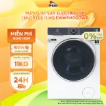 [Trả góp 0%] Máy Giặt Sấy Electrolux inverter EWW1142Q7WB Giặt nhanh tiện lợi, Giặt hơi nước HygienicCare diệt khuẩn, Khả năng kết nối Wifi - giao hàng miễn phí HCM