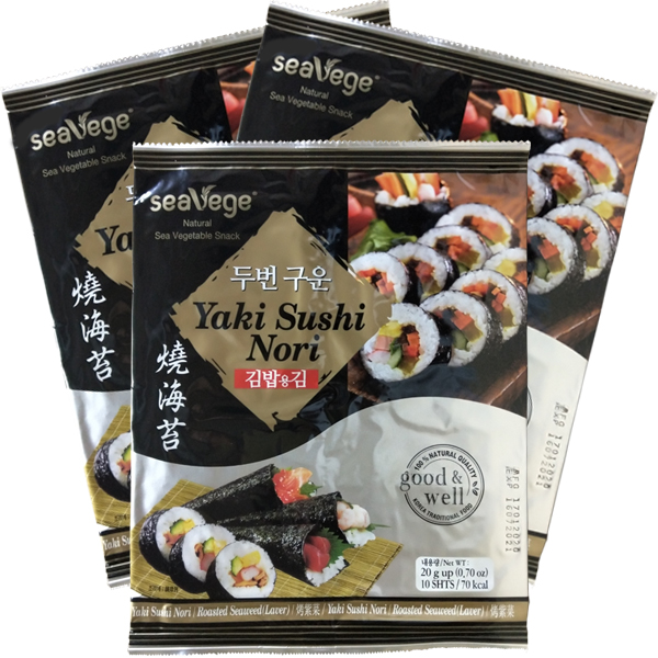 Combo 02 gói - rong biển cuộn cơm yaki sushi nori 20g good&well - rong biển cuộn cơm temaki good&well