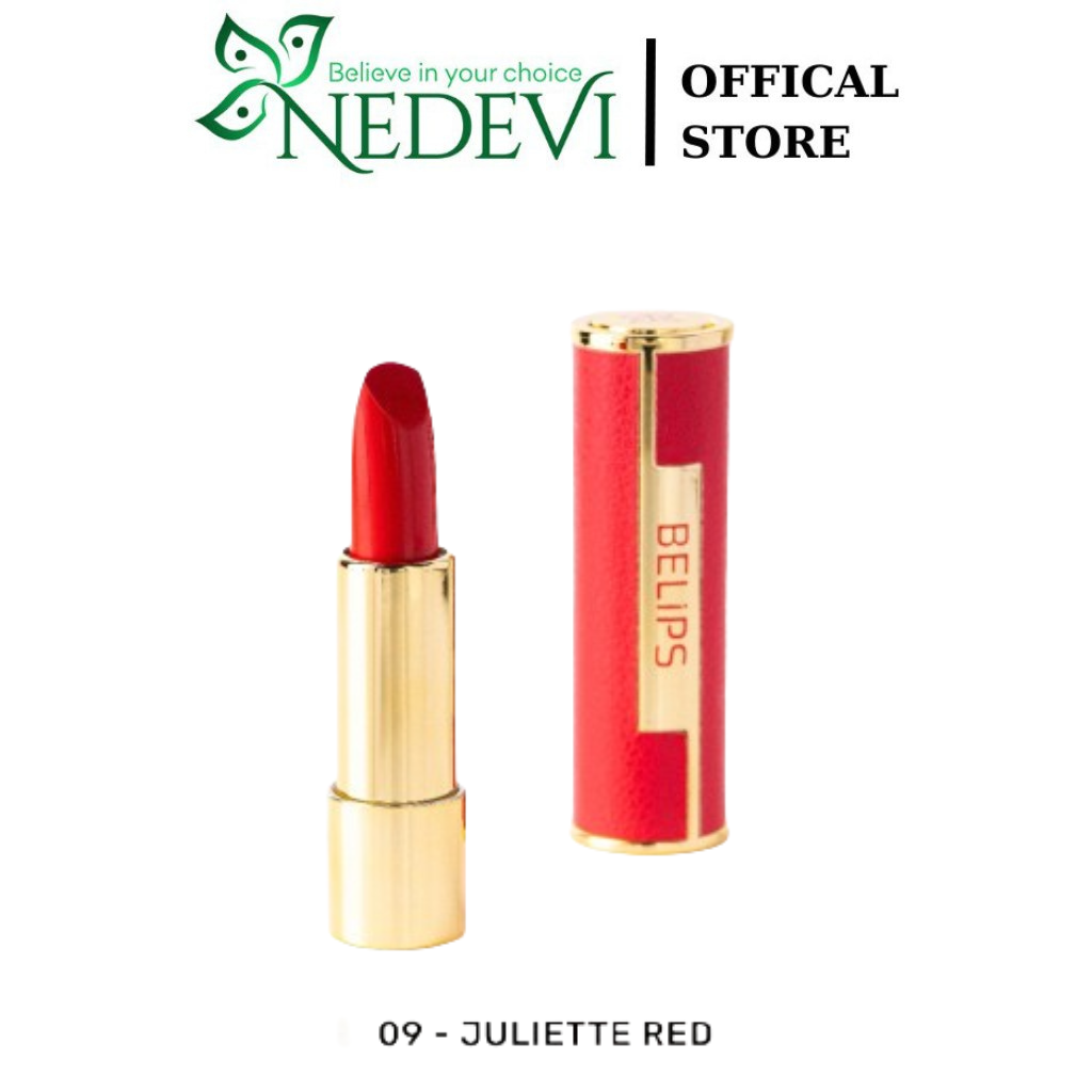 Son Thỏi Juliette Red, Son Lì Belips Sexy #9 Lipstick 3,7G - NĐV Comestic
