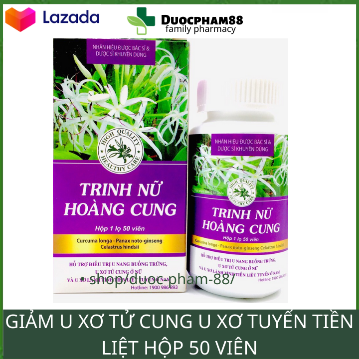 Viên uống trinh nữ hoàng cung ngăn u xơ tủ cung u xơ tiền liệt tuyến và các khối u , tiêu khó tiểu buốt Trinh nữ hoàng cung cao xạ đen Trinh nữ hoàn cung Trinh nữ phụ khang Trinh nu hoang cung dược phẩm 88