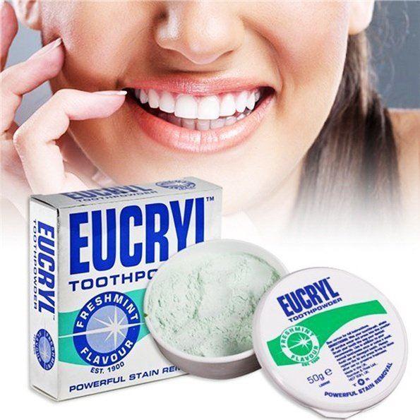 Combo 2 hộp Bột đánh trắng răng Eucryl UK