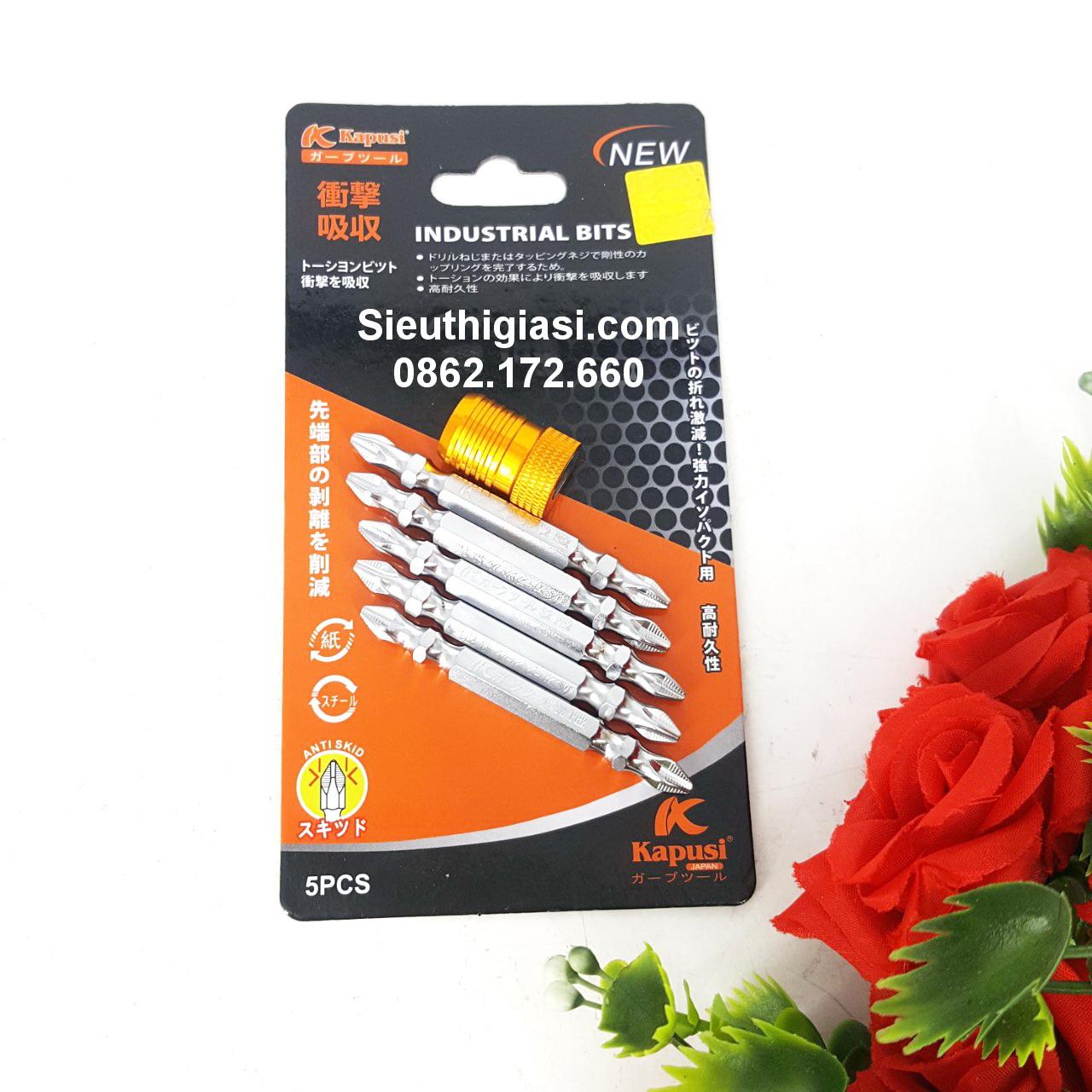 Bộ 5 đầu bắt vít có nam châm kapusi vĩ