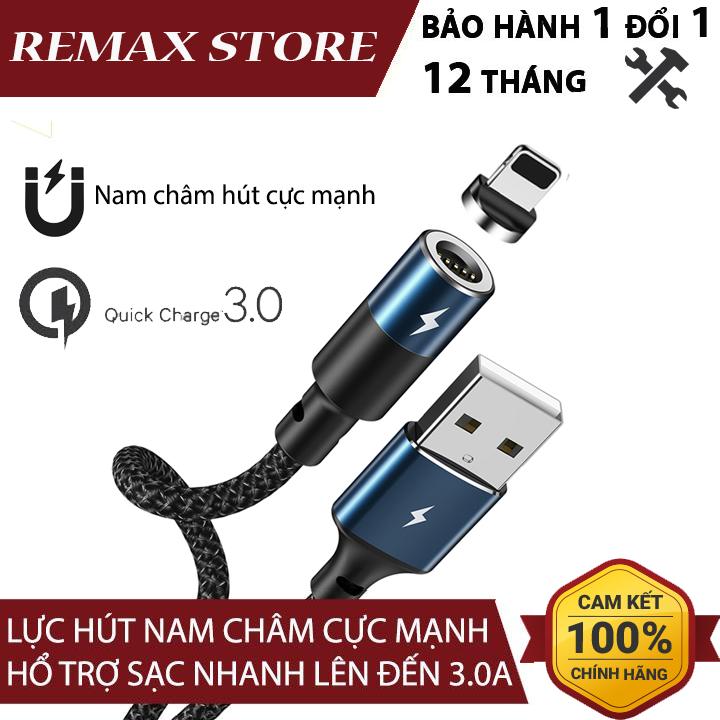 Cáp sạc nhanh Nam Châm cổng Lightning Remax Zigie Series 3.0A Data Rc-102i