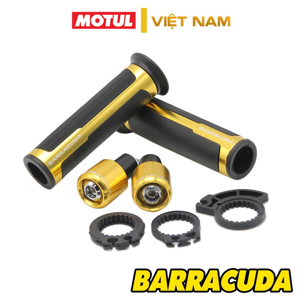 Bao tay xe máy cao su Barracuda có gù kèm bao tay và ống ga cho nhiều dòng xe như SH Mode, Exciter 150, Wave, Sirius