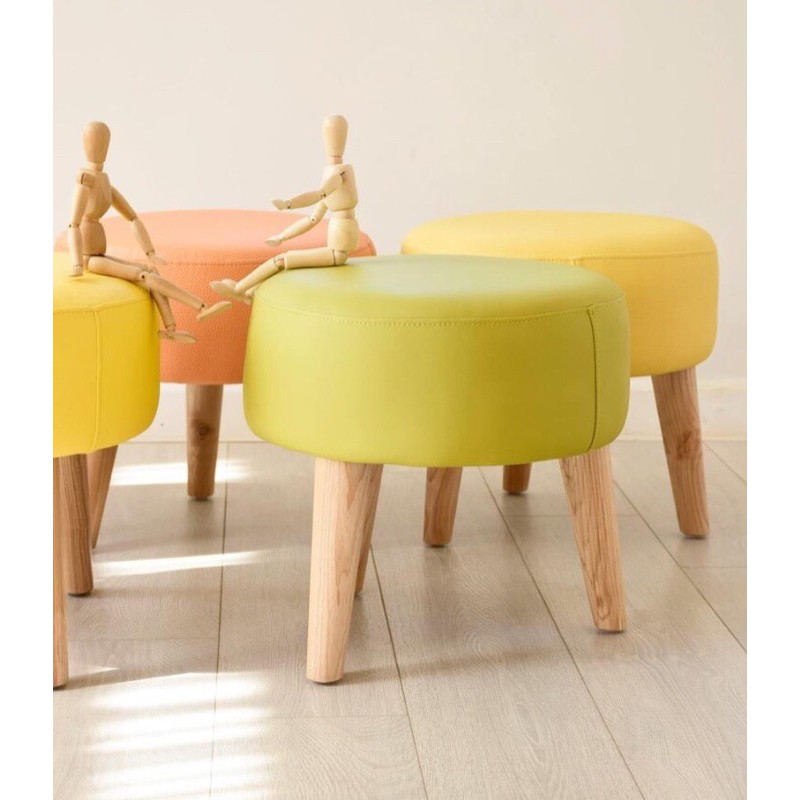 Ghế đôn sofa, ghế đôn trang điểm, ghế đôn đẹp chân gỗ sồi