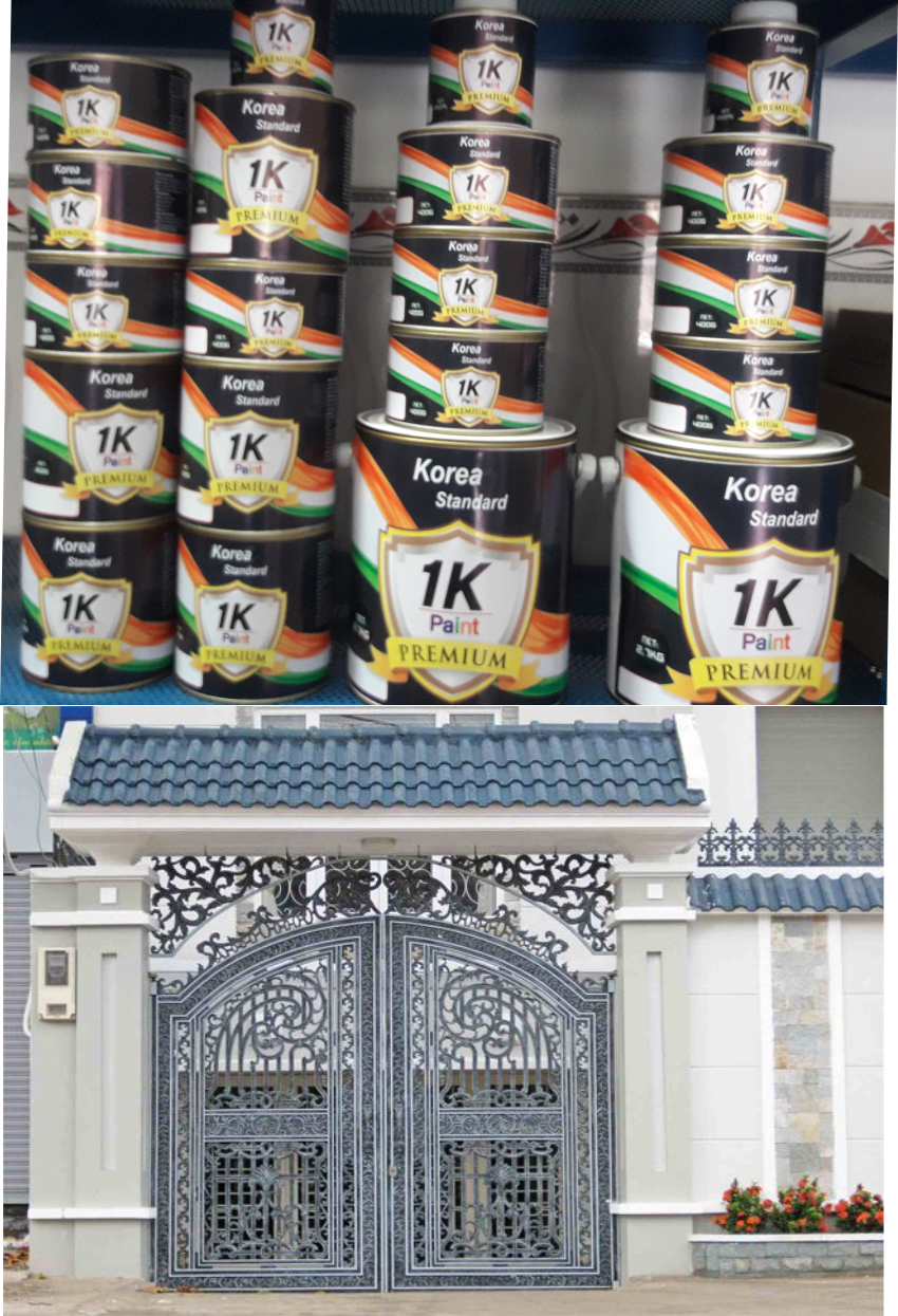 Sơn Thơm 1k kẽm Màu Xám & Xám Đậm