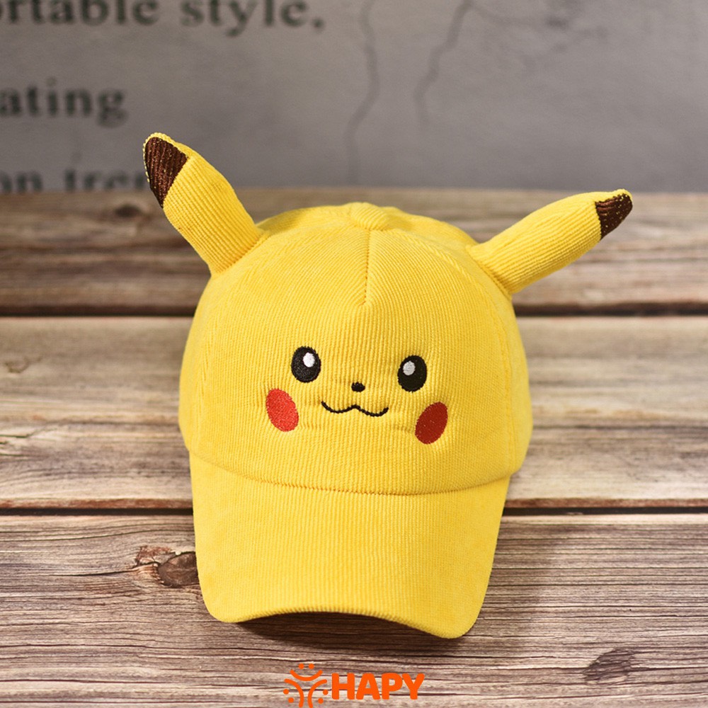 Nón kết PIKACHU cho bé trai bé gái 2-6 tuổi Mũ lưỡi trai Pikachu cho bé Nón lưỡi trai Pikachu cho bé