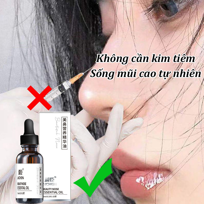 Serum cao mũi 10ml tinh dầu nâng mũi săn chắc tạo dáng mũi tăng chiều cao sống mũi nâng mũi Tăng chiều cao mũi Chiết Xuất Thiên Nhiên Tinh Khiết 100%