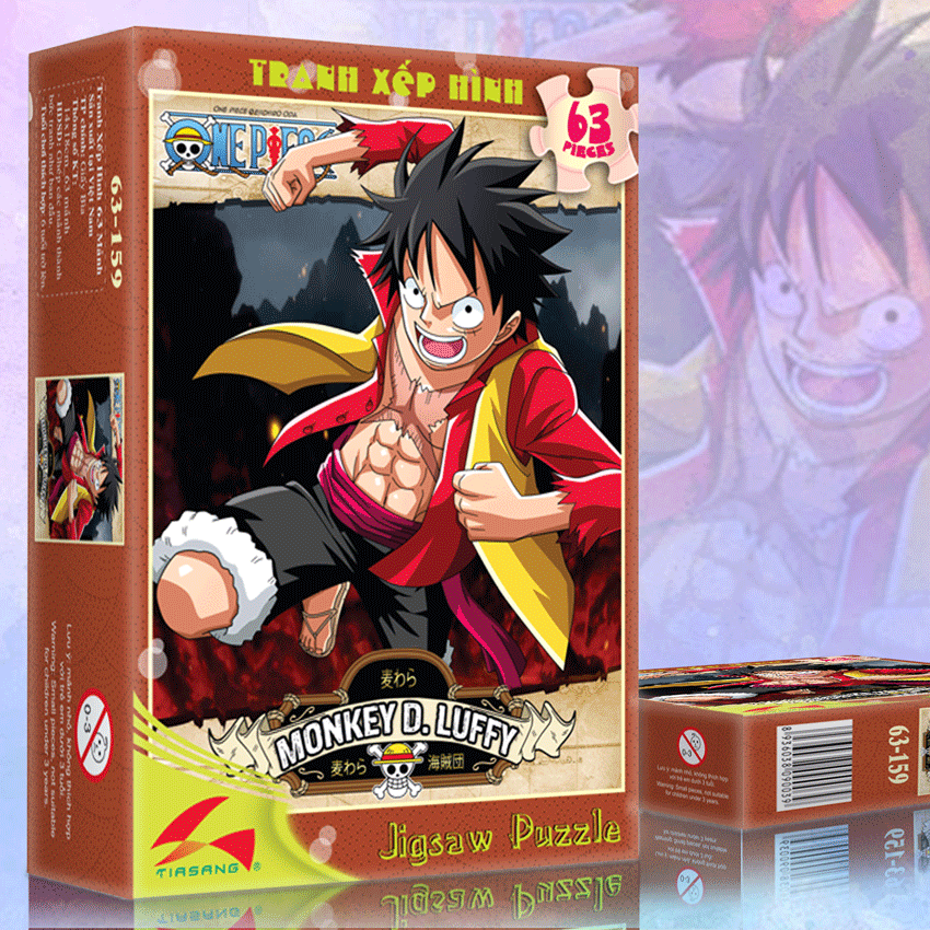 Tranh xếp hình tia sáng 063 mảnh - monkey d.luffy - msp: 063-159
