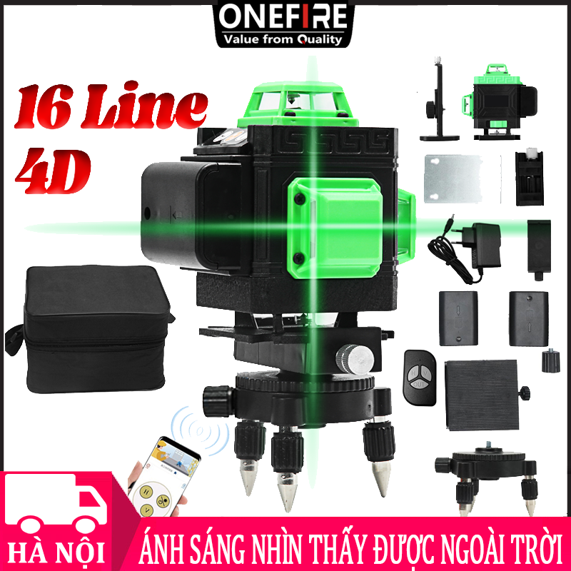 Máy cân bằng laser 4D 16 Máy cân mực laser tia màu xanh lá Máy bắn cốt laser Máy laser Máy cân bằng siêu sáng Có thể sử dụng ngoài trời