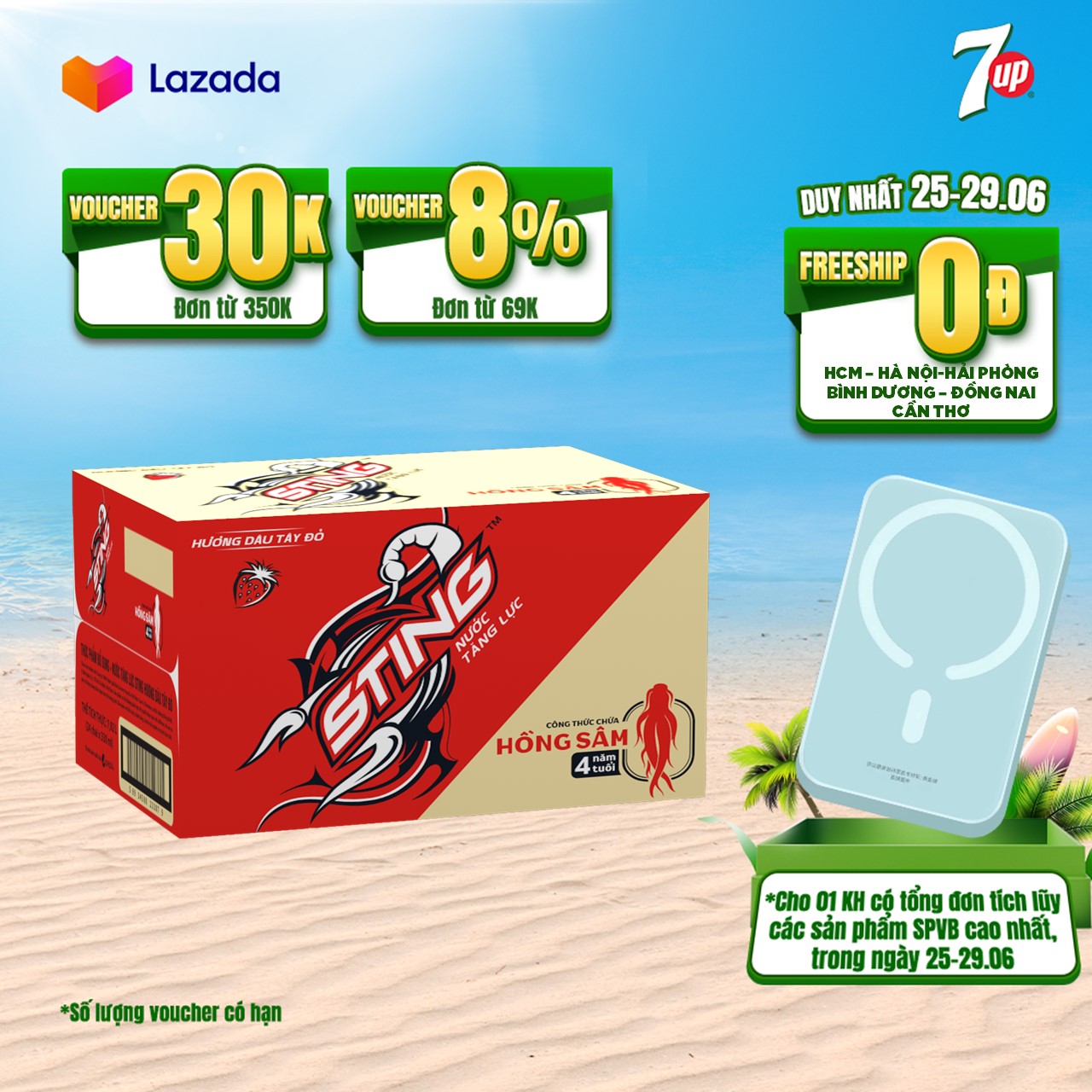 Thùng 24 Chai Nước Tăng Lực Sting Dâu (330ml/chai)