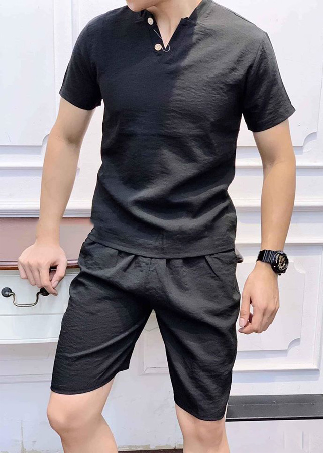 Quần Ngố Nam Trắng Chất Đũi Dáng Vừa Dây Rút Chất Vải Thoáng Mát Thông Hơi