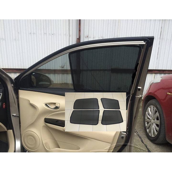 Lịch sử giá Che nắng nam châm xe Toyota Vios 2019-2020-2021, tấm che nắng,bộ 4 rèm che nắng kính sườn dành cho xe Toyota vios 2019 đến 2021, loại 1dày