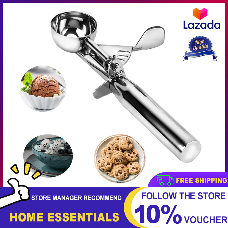 Đồng hồ nam Dây Thép Không Gỉ Muỗng Múc Kem Cho Dưa Balo Xay Trái Cây Thực Phẩm Bánh Quy Thìa Nhà Bếp cho Dụng Cụ
