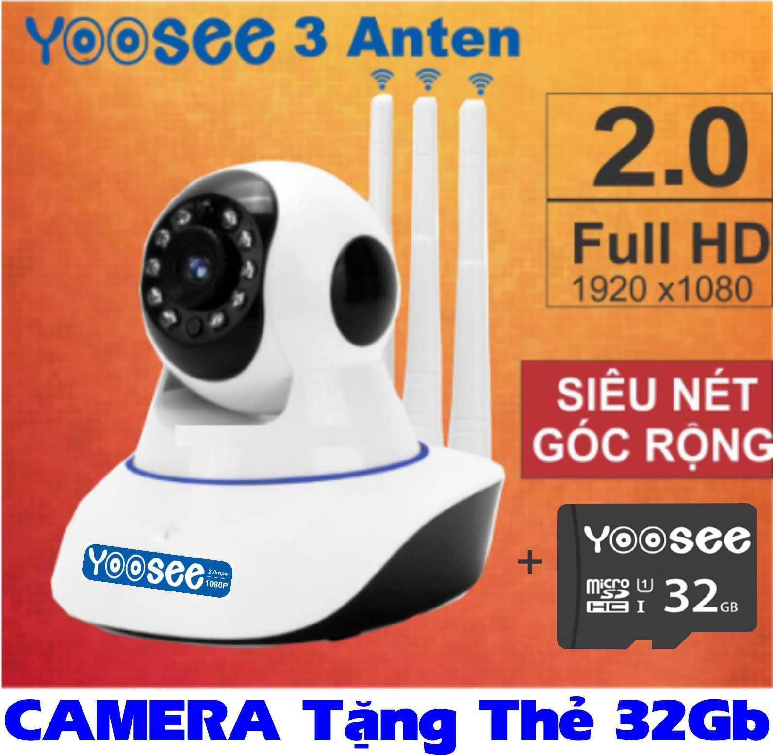 Camera ip yoosee 2.0mpx hd1080p + tặng kèm thẻ nhớ 32gb
