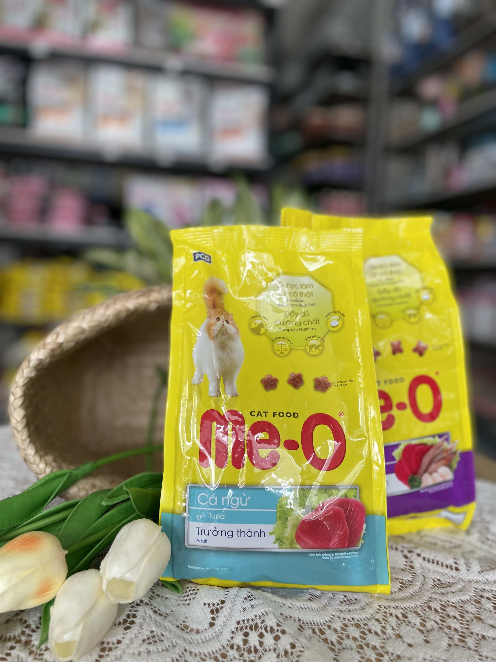 Thức Ăn Cho Mèo Hạt Me-O 350g Dành Cho Mèo Trưởng Thành Trên 12 Tháng Tuổi Đủ Vị