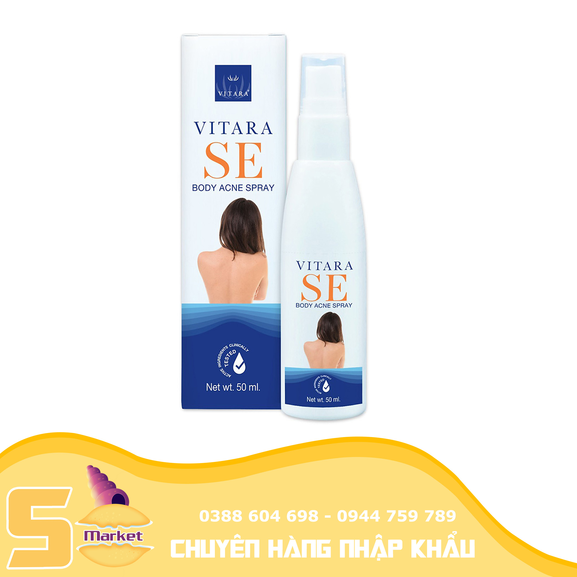 Xịt mụn lưng và ngực Vitara SE Body Acne Spray Thái Lan