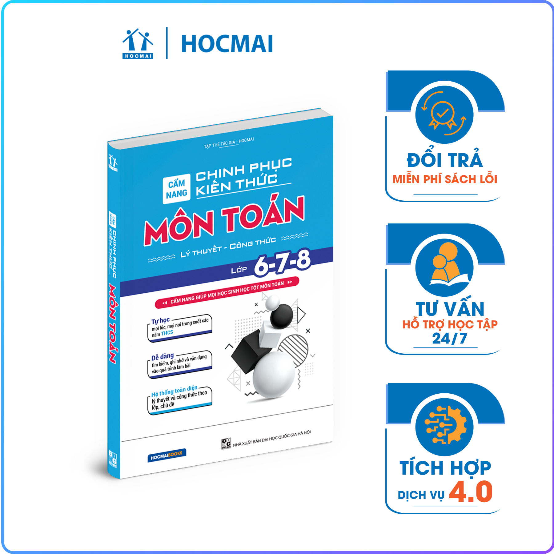 Sách - Cẩm nang chinh phục kiến thức môn Toán lớp 6,7,8