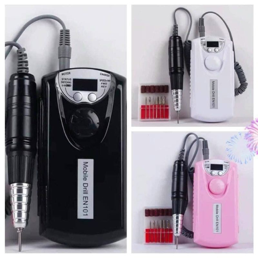Máy mài móng nail, máy mài móng tích điện en 101 chính hãng - máy mài en-101 pin tích điện 6-8h di chuyển dễ dàng, đẹp, bền, hiệu quả, gọn nhẹ.