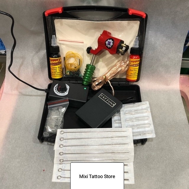 Combo hộp 1 máy xăm Rotary Bishop Trung Cấp