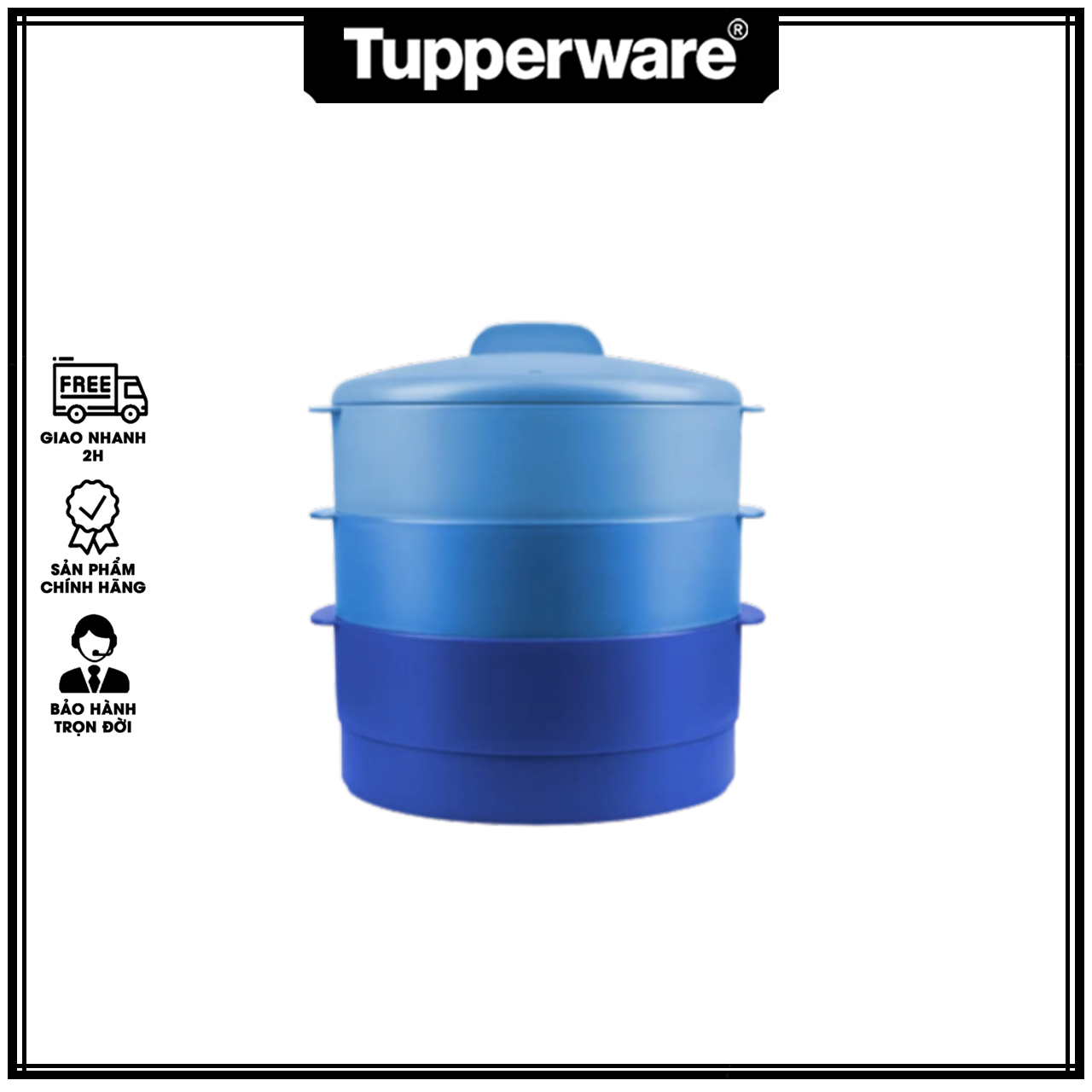 Xửng hấp steam it 3 tầng - tupperware