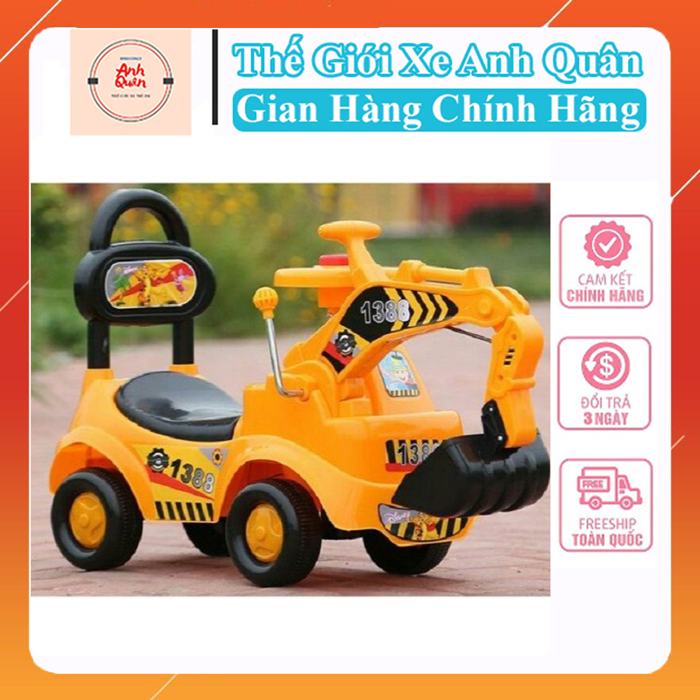 Xe Cẩu Chòi Chân - Xe Máy Xúc Cho Bé Yêu