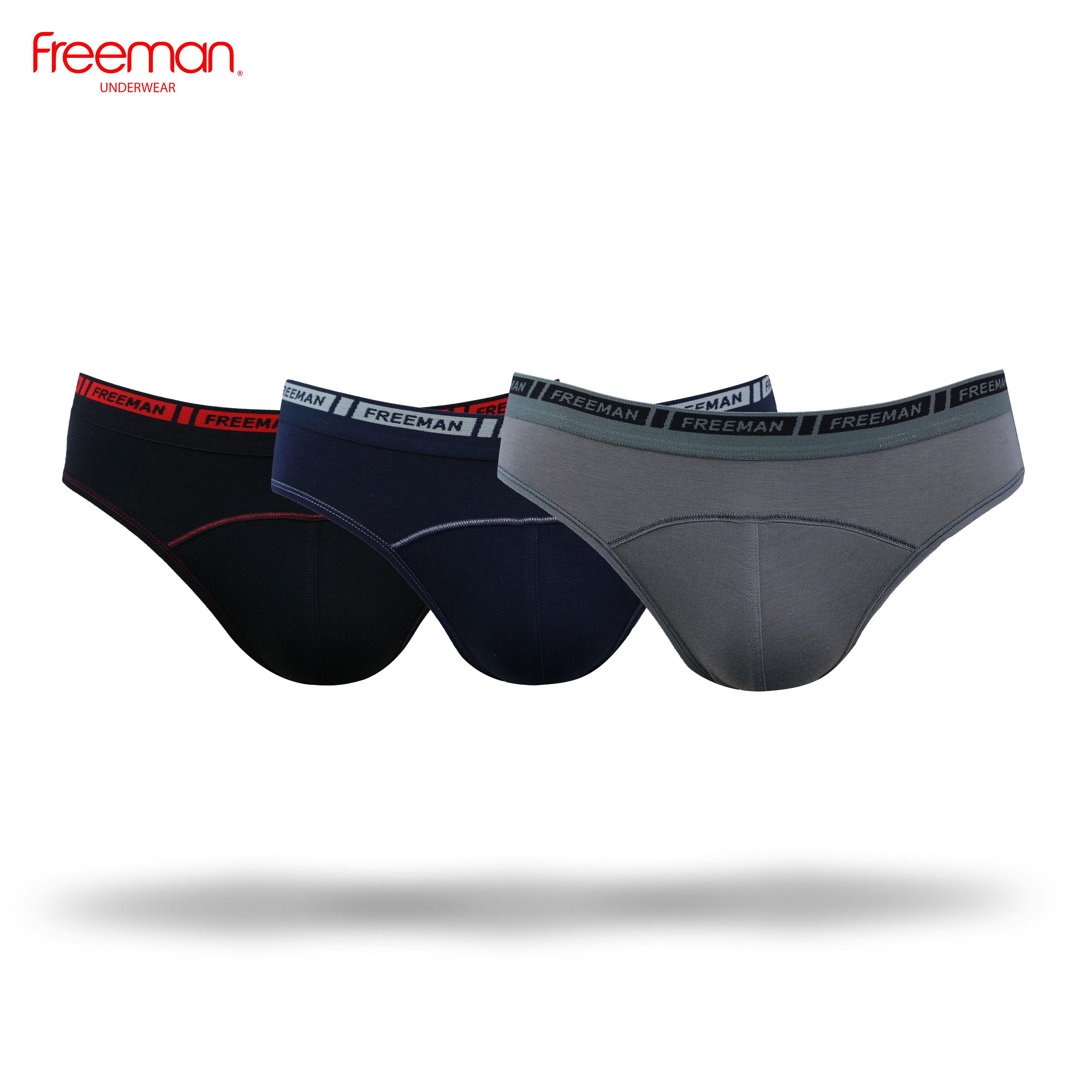 FREEMAN Combo 3 Quần lót nam - chất liệu cotton TC - BO755