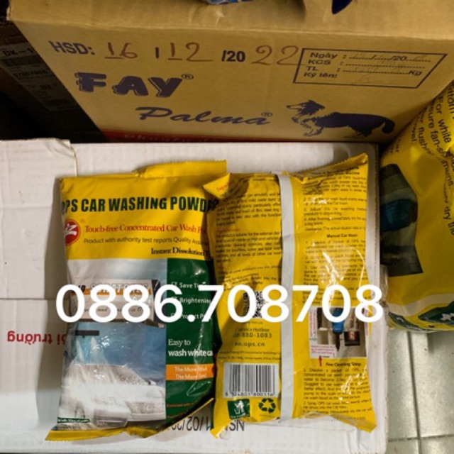 Combo 2 bịch bột rửa xe không chạm ops