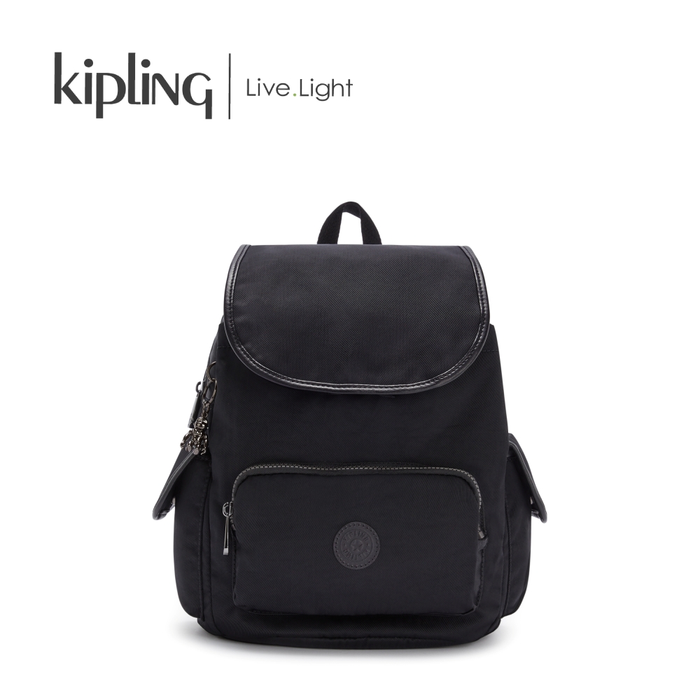 Kipling balo city pack s - rich black/ elevated wine - huki2525