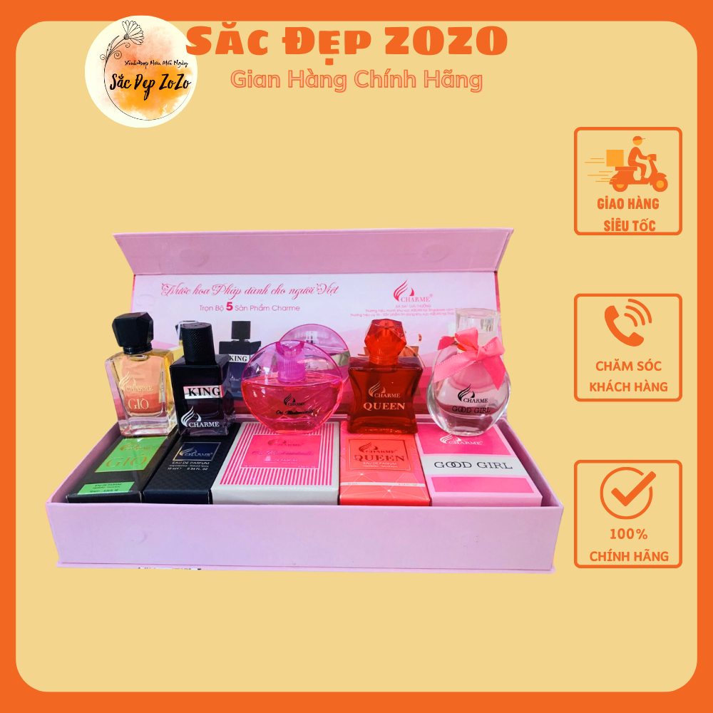 [HCM Set 5 MÙI NƯỚC HOA CHA RME 10ml