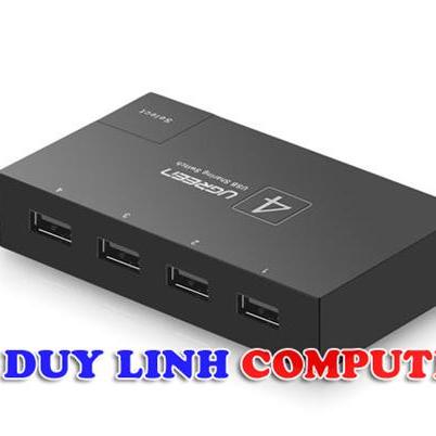 Bộ chia usb 2.0 , 4 pc ra 1 máy in ugreen 30346