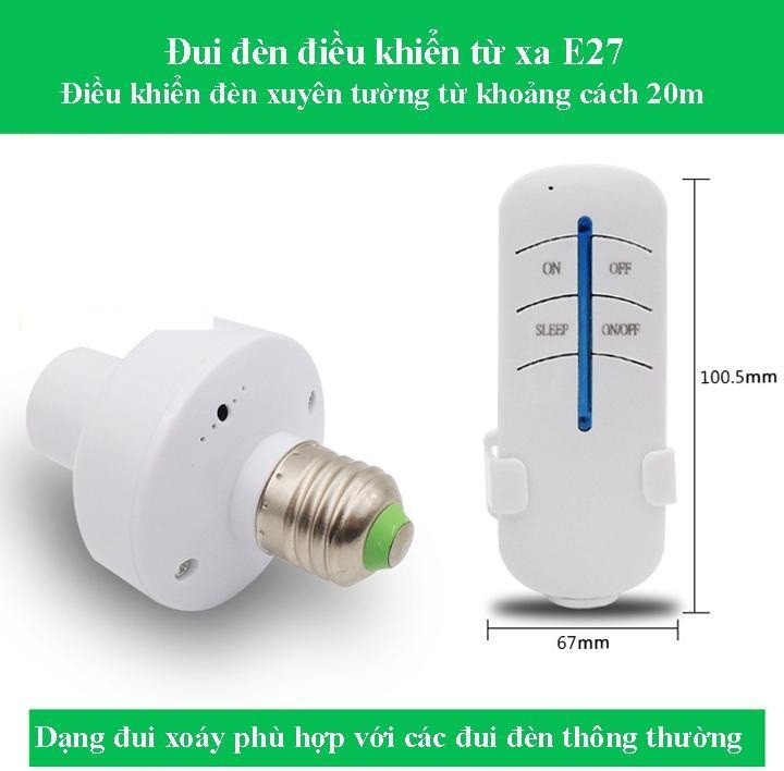 [HCM]Đui đèn có điều khiển tắt mở từ xa