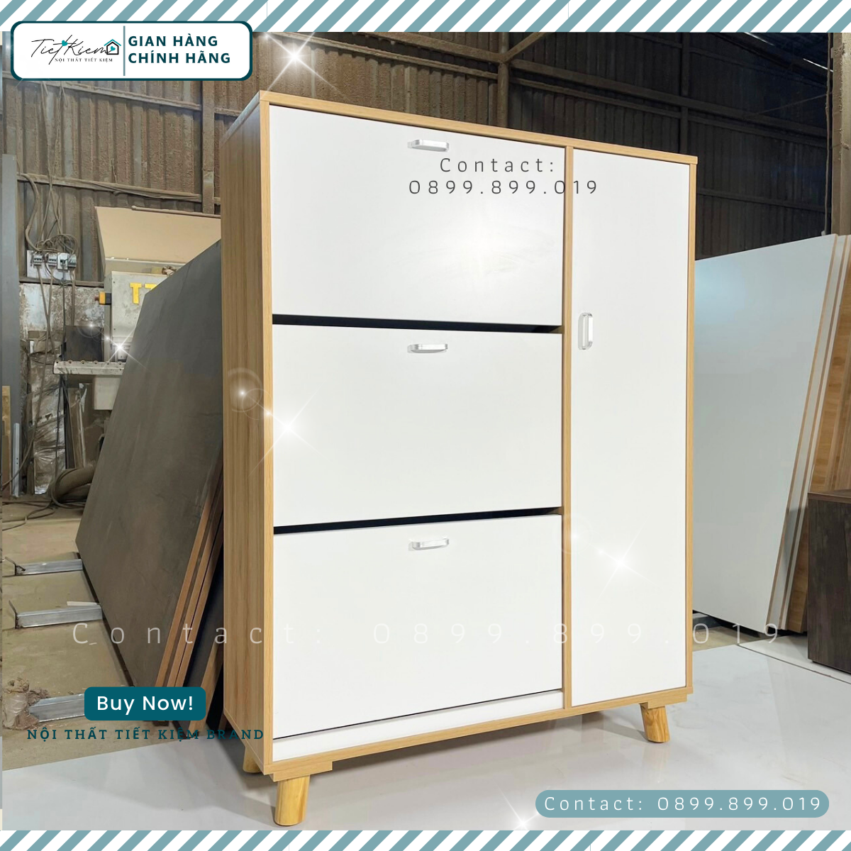 Tủ giày gỗ đẹp g2399