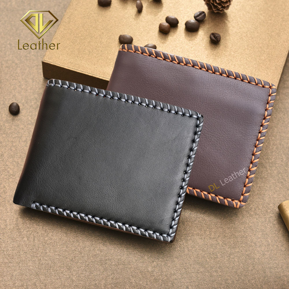 Ví Nam Da Bò Cao Cấp, Ví Da Nam Ngang Handmade (Đen of Nâu) – VDDV01