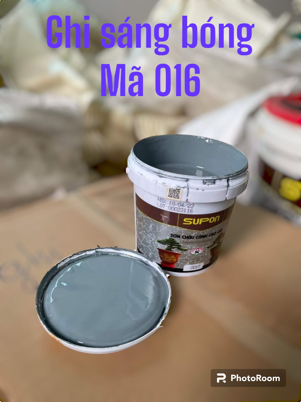 Sơn màu ghi sáng bóng, sơn chậu cảnh chuyên dụng, ngoại thất