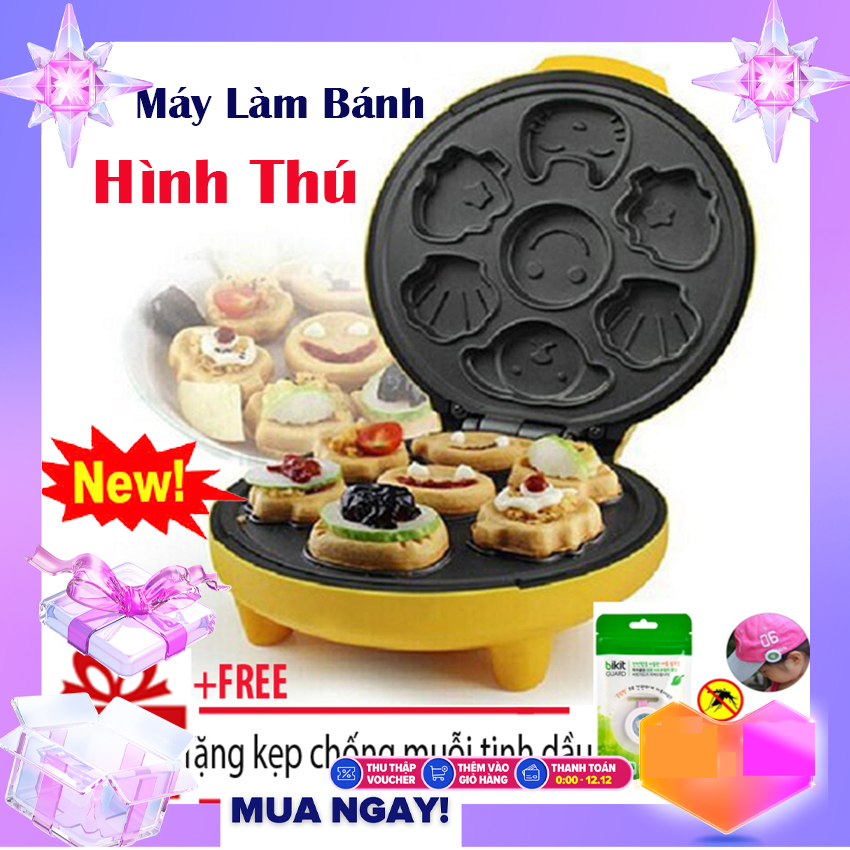 Máy nướng bánh hình thú Magic, máy làm bánh hình thú ngộ nghĩnh cao cấp, tiết kiệm điện năng, an toàn dể sử dụng.