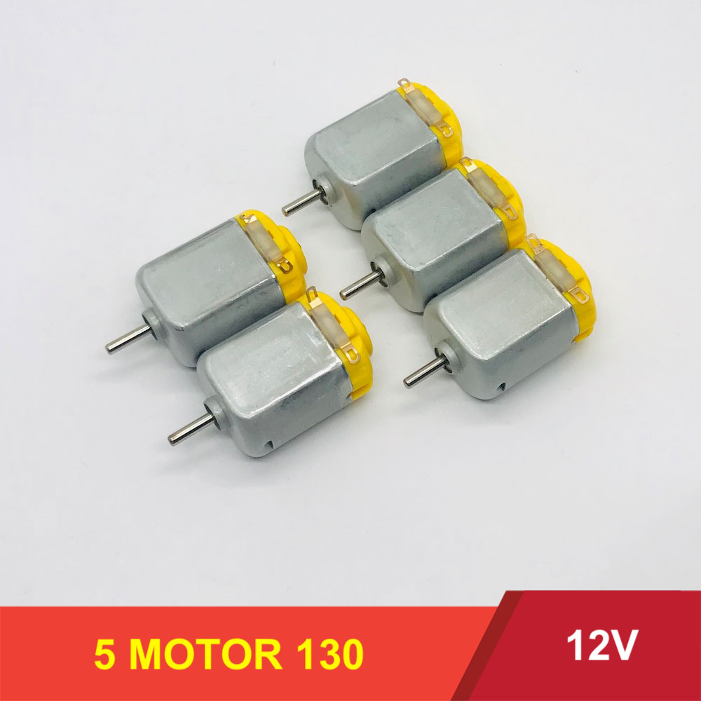 [HCM]5 motor 130 điện áp 12v từ tính mạnh mô men xoắn cao tốc độ 13300 vòng - LK0179-5