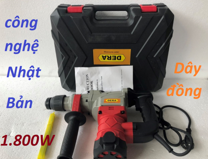 Máy đục bê tông-máy đục bê tông 1800w dera