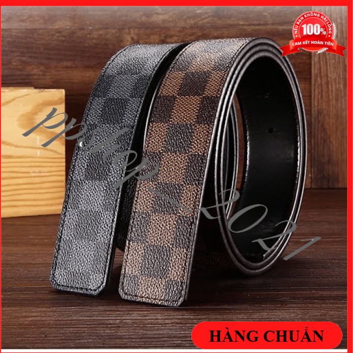 Thắt lưng nam dây lưng dây nịt nam rời họa tiết caro sành điệu