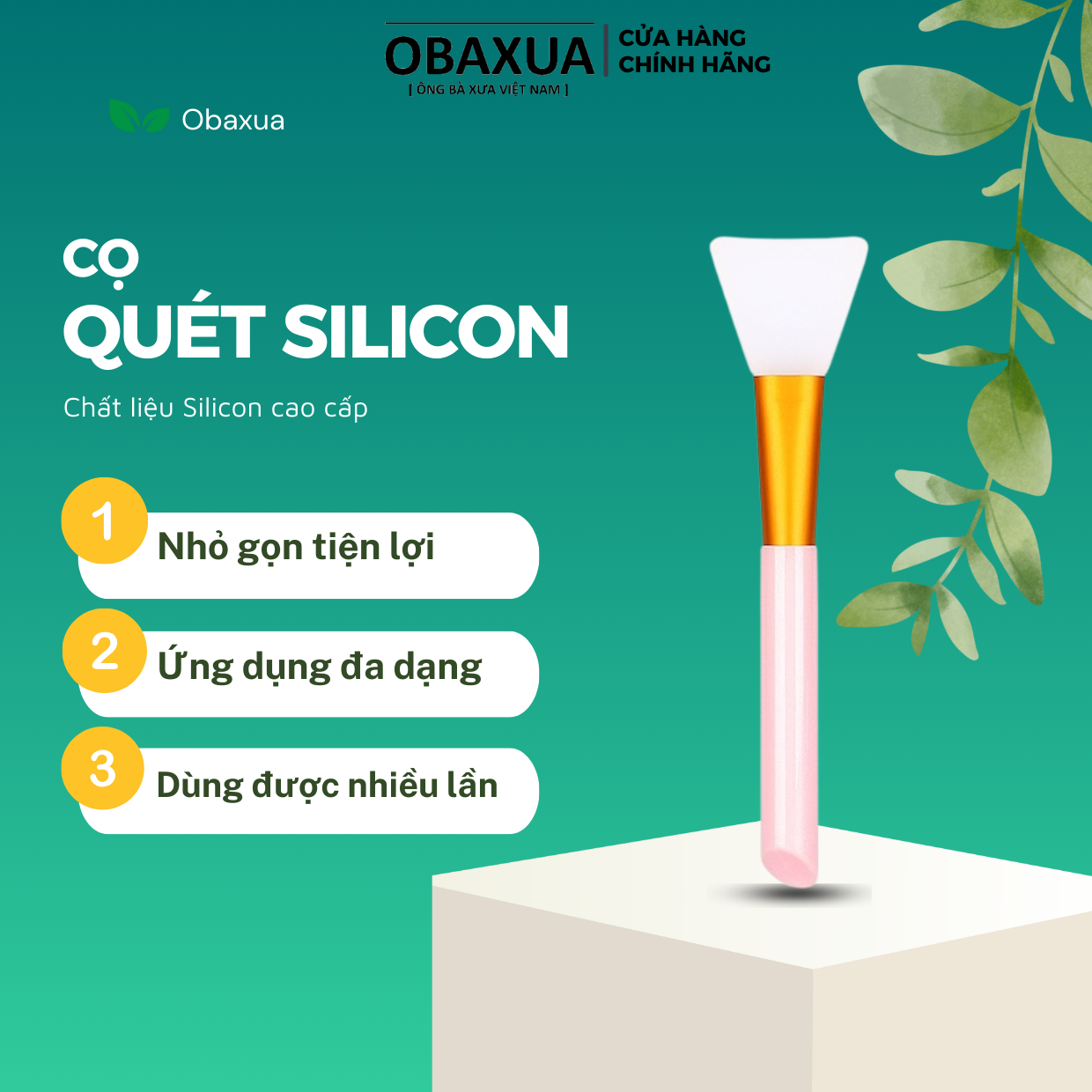 Cọ quét mặt nạ sillicon - Chổi quét mask cao cấp