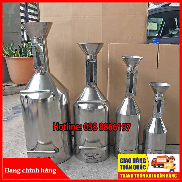 Bộ bình đong xăng dầu  (1 Lít, 2 Lít, 5 Lít, 10 Lít ) đã kiểm định chuẩn