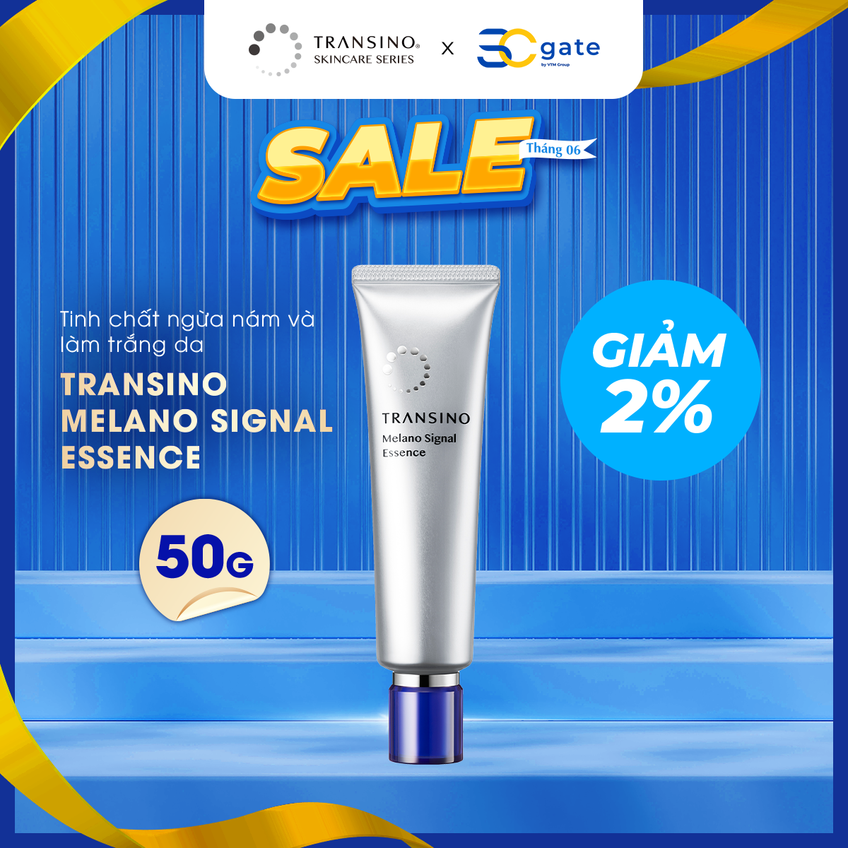 Serum tinh chất ngừa nám và làm trắng da transino melano essence 50g