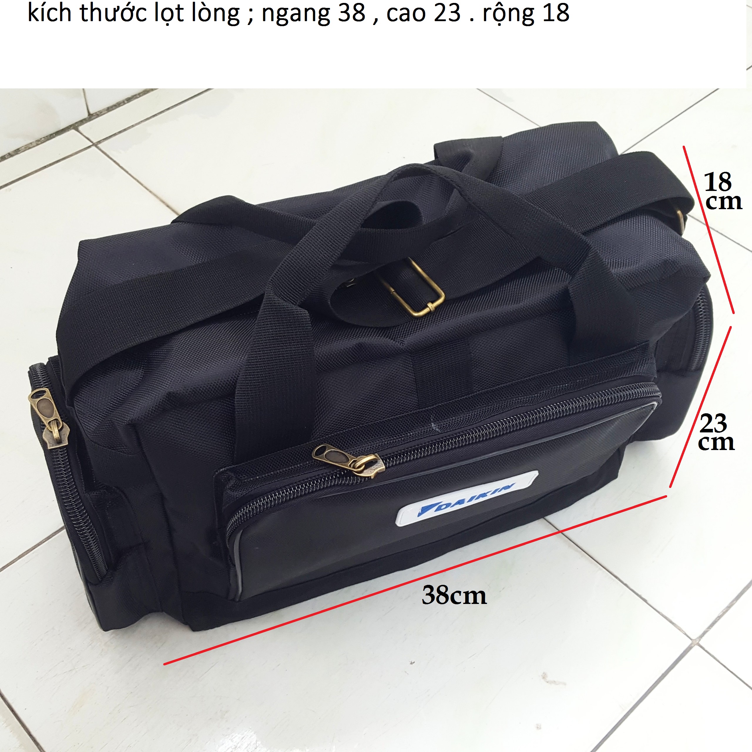 Túi đựng đồ nghề size nhỏ 16inch panasonic, daikin siêu bền siêu tốt vip