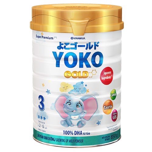 Sữa bột yoko 3 850g