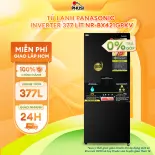 Tủ lạnh Panasonic Inverter 377 lít NR-BX421GPKV 2 cánh ngăn đá dưới lấy nước ngoài kháng khuẩn - Hàng chính hãng